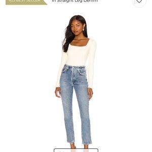 Citizens Of Humanity Denim Blue Straight Leg Jeans